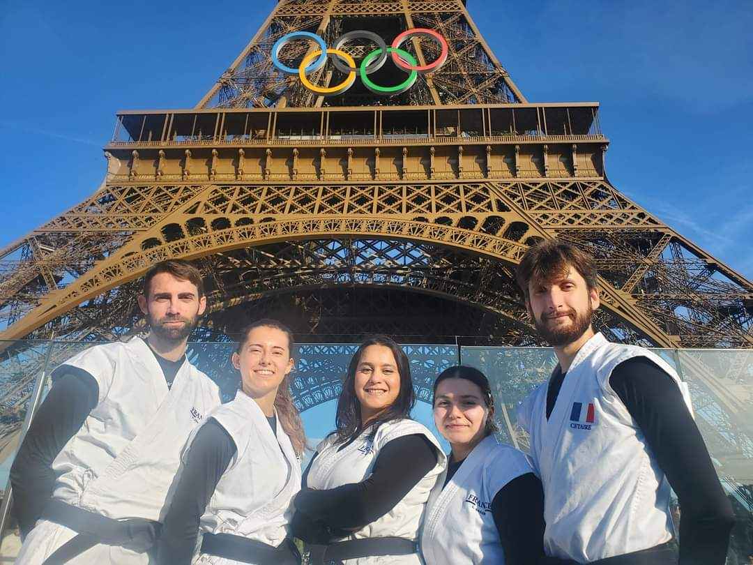 Démonstration au Jeux Olympiques de Paris 2024